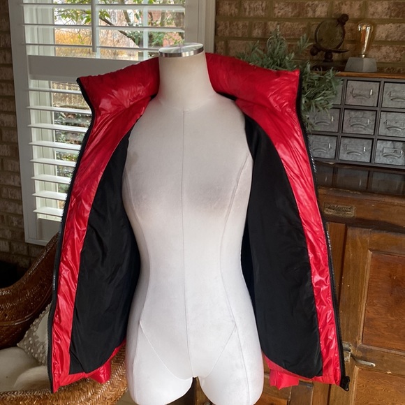 RINO AND PELLE RED & BLACK SNOWBOARDING JACKET PUFFER COAT 34 EXCELLENT - Picture 7 of 9